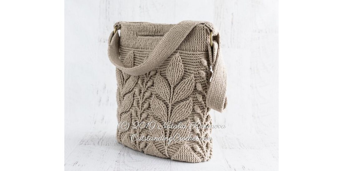 Spica embossed crochet bag pattern sale